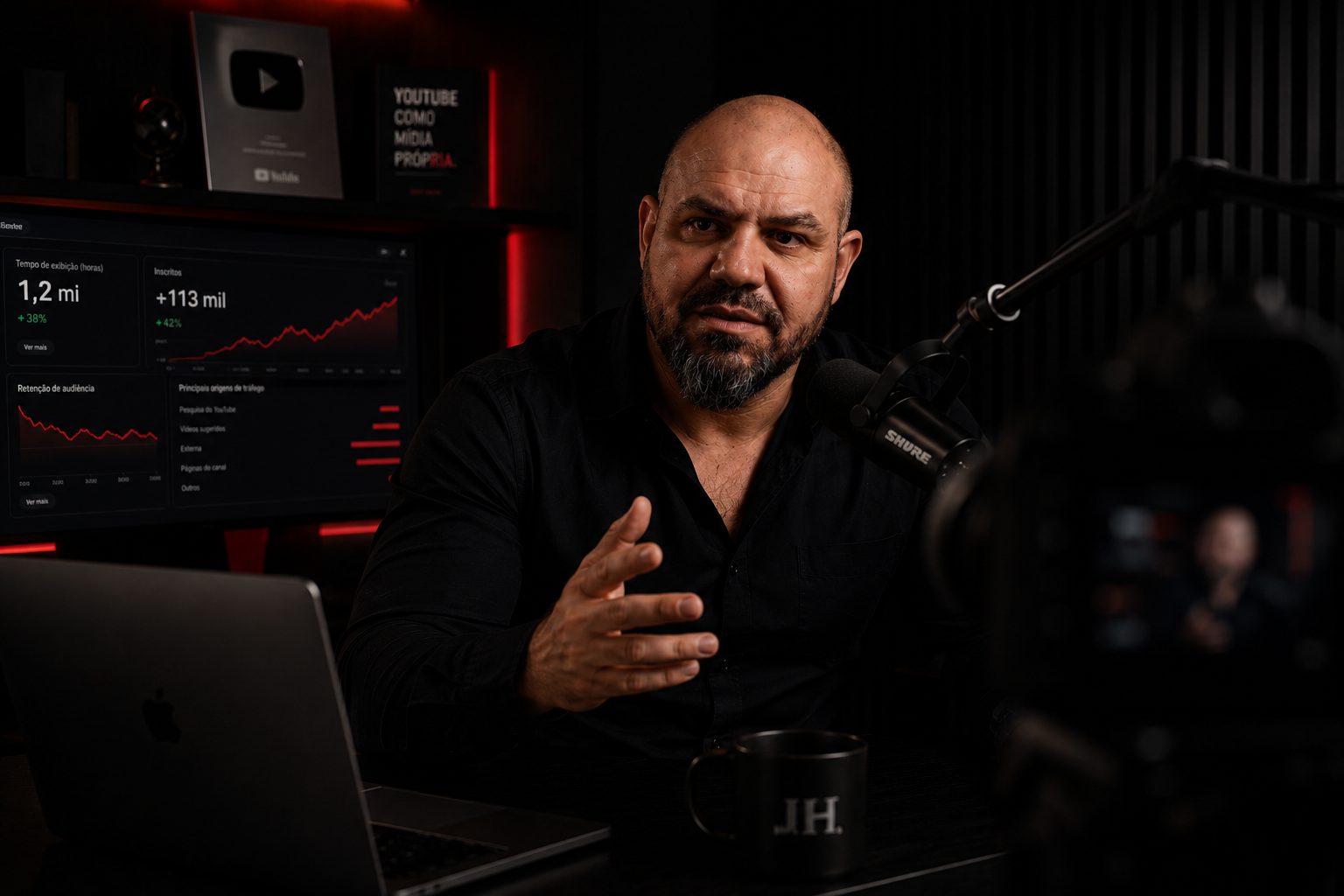 Estúdio de produção de YouTube